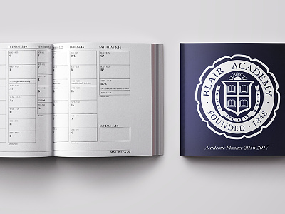Academic Planner Design academic calendar graphic design layout planner student user testing ux