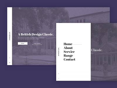 Amdega Redesign classy design flat purple ui ux web website