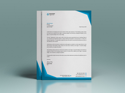 Letter Head Template agency branding brand identity company branding corporate letterhead letterhead template stationary