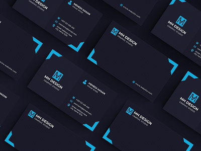 Business Card Template agency branding blue brand brand identity branding business card business card template company branding corporate identity professional business card stationary