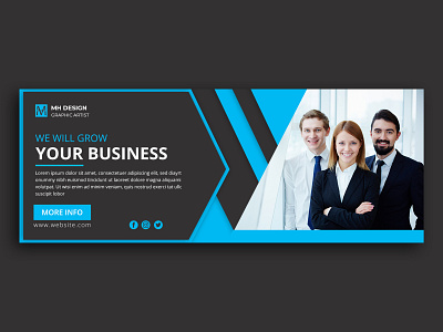 Facebook Cover Template branding corporate cover art cover design facebook banner facebook cover social media social media design