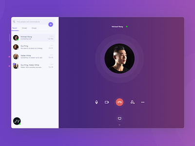 Desktop UI - VoIP App