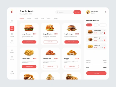 Foodie - POS System agency landing page agency web design app appdesign branding cashier design dribble best shot exploration food graphic design homepage pos ui uidesign uiux uiuxdesign ux webdesign website