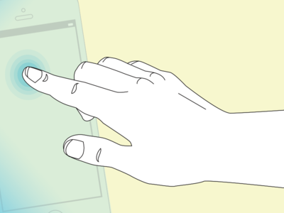 Disembodied Mobile App Hand