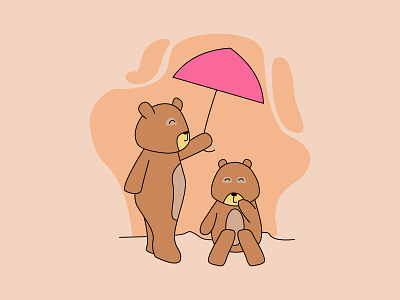 cute bear bear design illustration vector