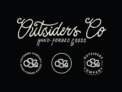 Logo system - OSCO badge design handmade jewelry lettering logo monogram