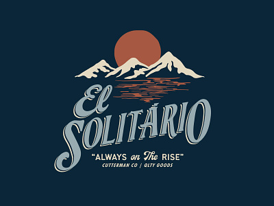 "El Solitário" Tee Graphic. apparel design explore graphic design illustration lettering mountain sticker t shirt typography