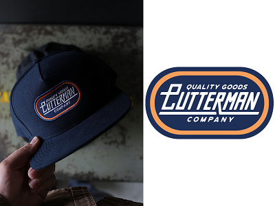 Adventure hat - Cutterman Co. apparel badge design illustration lettering logo vector