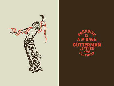 Paradise Tee. apparel clothing design illustration lettering t shirt