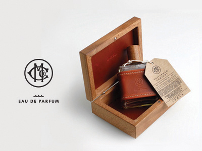 Perfume Cutterman Co. graphic design leather logo packaging parfum