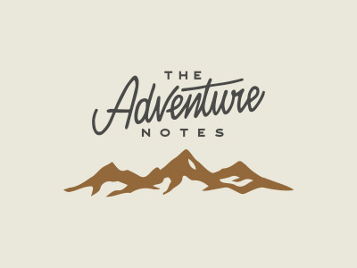 Adventure Notes. adventure explore illustration lettering letterpress mountain notes