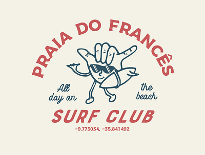 Praia do Francês - AL apparel beach design illustration surf t shirt