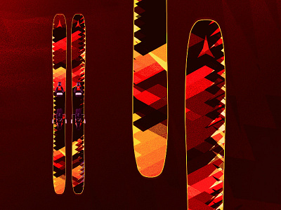 Cut custom skis ski