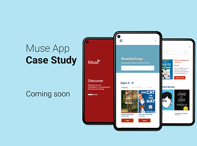Muse Reading App Case Study app design product design typography ui ux design