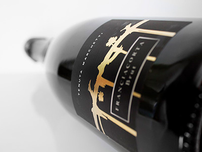 Franciacorta Brut bevande beverage design etichetta food graphicdesign graphics label labeldesign sparkling vino wine