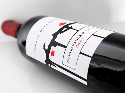 Curtefranca Rosso bevande beverage design etichetta food graphicdesign graphics label labeldesign sparkling vino wine