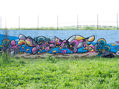 Graffiti Wall aerosolart color fantasy graffiti graffitiart illustration lettering piece spray spraycanart streetart streetstyle
