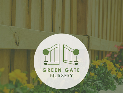 Green Gate Nursery Logo brand design brand designer logo logo designer mobile web designer nursery logo web design web designer wix web design