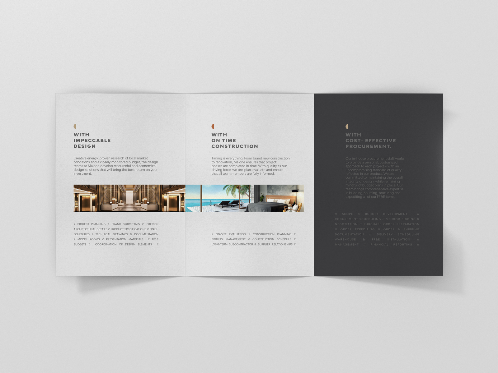 Malone Brochure by Leah Goldberger on Dribbble