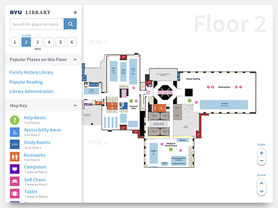 BYU Library Floormaps Redesign