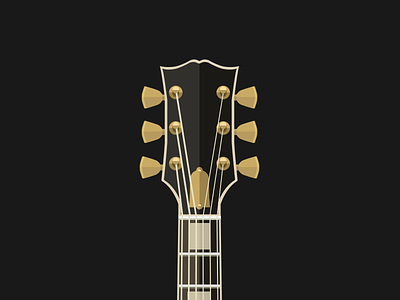Guitar illustration project coming soon! flat gibson guitar illustration music photoshop vector