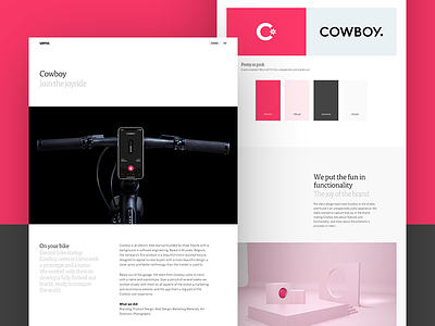 Cowboy Case Study 3d app bicycle bike casestudy design electric guide logo photography print ui