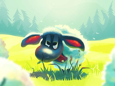 A Young Sheep animation art artist beast book cartoon characterdesign design illustration logo visdev visualdevelopment