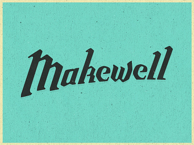 Makewell logo desing hand lettering industrial lettering logo logo design make structure type typedesign typography