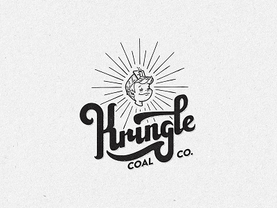 Kringle Coal Co. christmas hand lettering holiday lettering logo wordmark