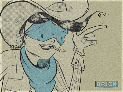 Howdy cowboy illustration illustrator sketch