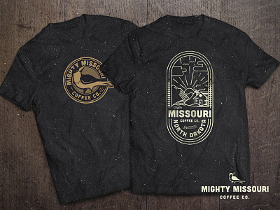 Mighty Mo Merch coffee crest logo logo design missouri shirt shirt design