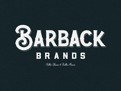 Barback Brands 1 brand branding custom custom lettering hand lettering lettering logo typography