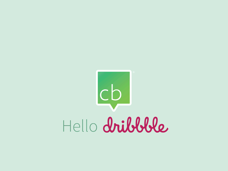 Hello Dribbble! From a senior designer at Collective Bias. ae aftereffects animation bias bounce collective debut dribbble first greeting hello mograph