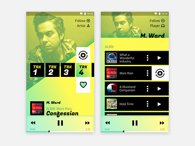 Albums and Player UI