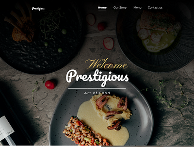 Restaurant ui ux web