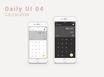 Daily UI 04 - Calculator adobe photoshop adobe xd calculator dailyui