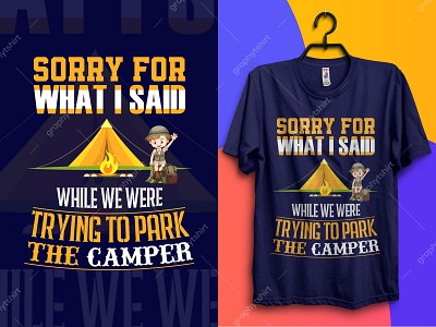 Camping T-Shirt Design Bundle