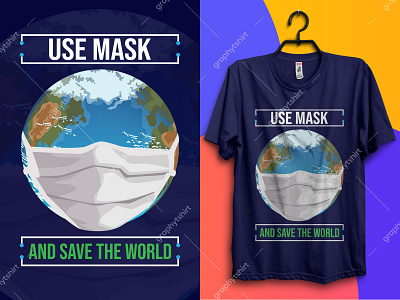 Use Mask And Save The World Custom T-Shirt Design Bundle