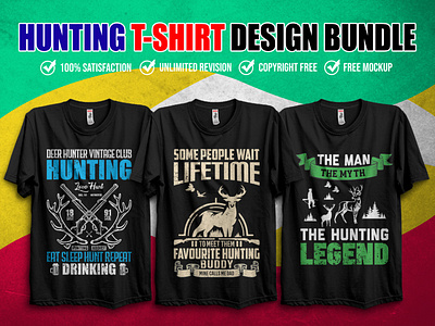 Hunting T-Shirt Design Bundle