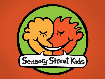 SSK logo concept 2 children faces icon jason taylor kids logo