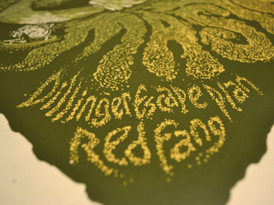 Mastodon Gigposter algae custom type gigposter jason taylor mastodon screenprint split fountain swamp