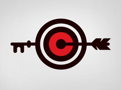 Target Key mark arrow bullseye disability icon jason taylor key logomark school