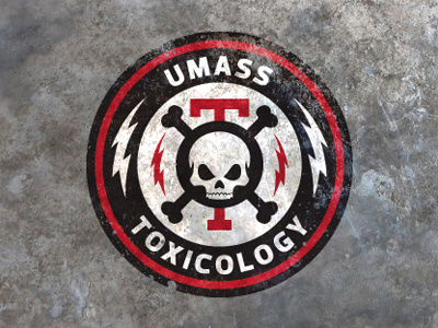 Umass Tox logo update jason taylor lightning bolt skull tox toxic toxicology umass