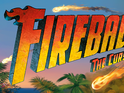 Fireball Island Logo board game fire fireball games island logo tropical