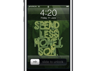 Spend Less Money custom design graphic letters money resolution type typography