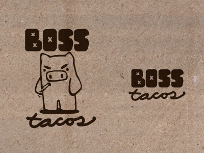 Boss Tacos boss graffiti in progress pig street art taco