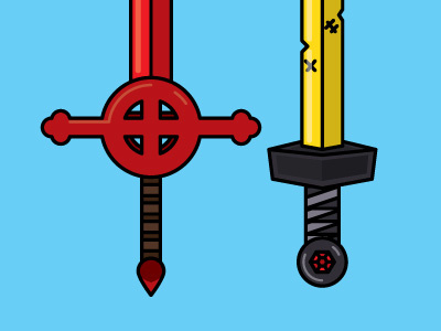 Adventure Time Swords adventure time glob lumpy math red swords weapon