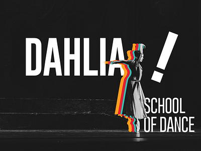 Dahlia School Of Dance branding design logo stationary typography