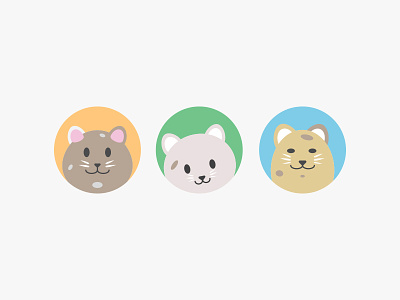 Catatars pt.2 animals avatars cats color flat gender illustration profile smiles spots users vector