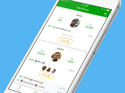 Tally App app store emoji financial friends ios iphone savings social